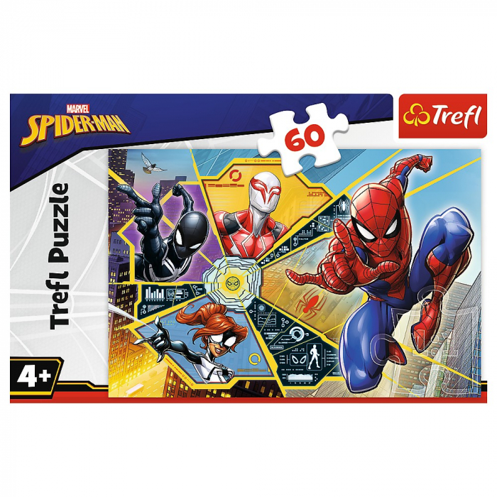 Puzzle Trefl 60 Spiderman Pânza de Păianjen  [3]