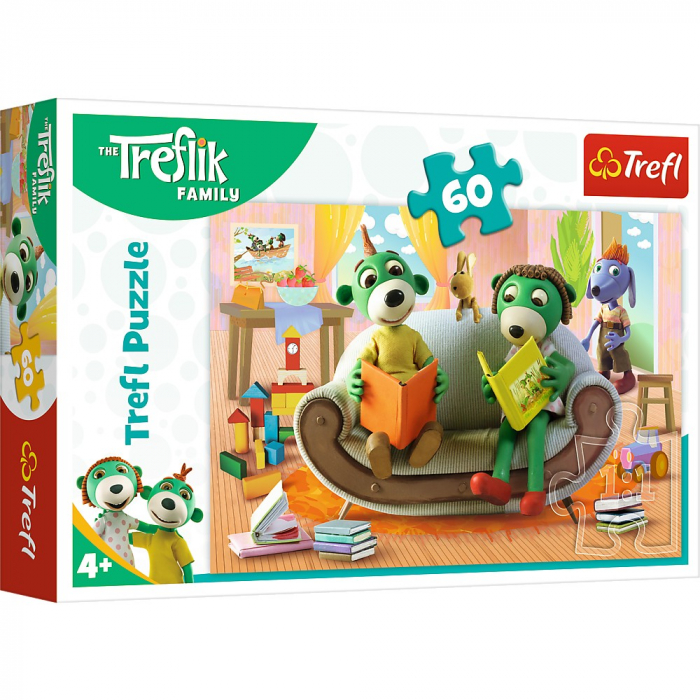 Puzzle Trefl 60 Treflik Sa Citim Impreuna