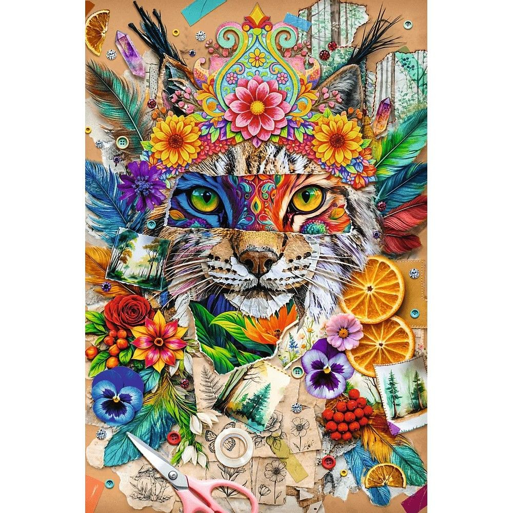 PUZZLE TREFL 600 FLAMINGO COLAJ DE INSPIRATIE [2]