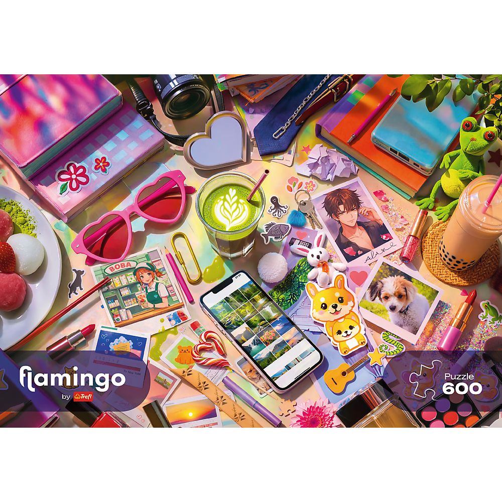 PUZZLE TREFL 600 FLAMINGO MICA MEA LUME [3]