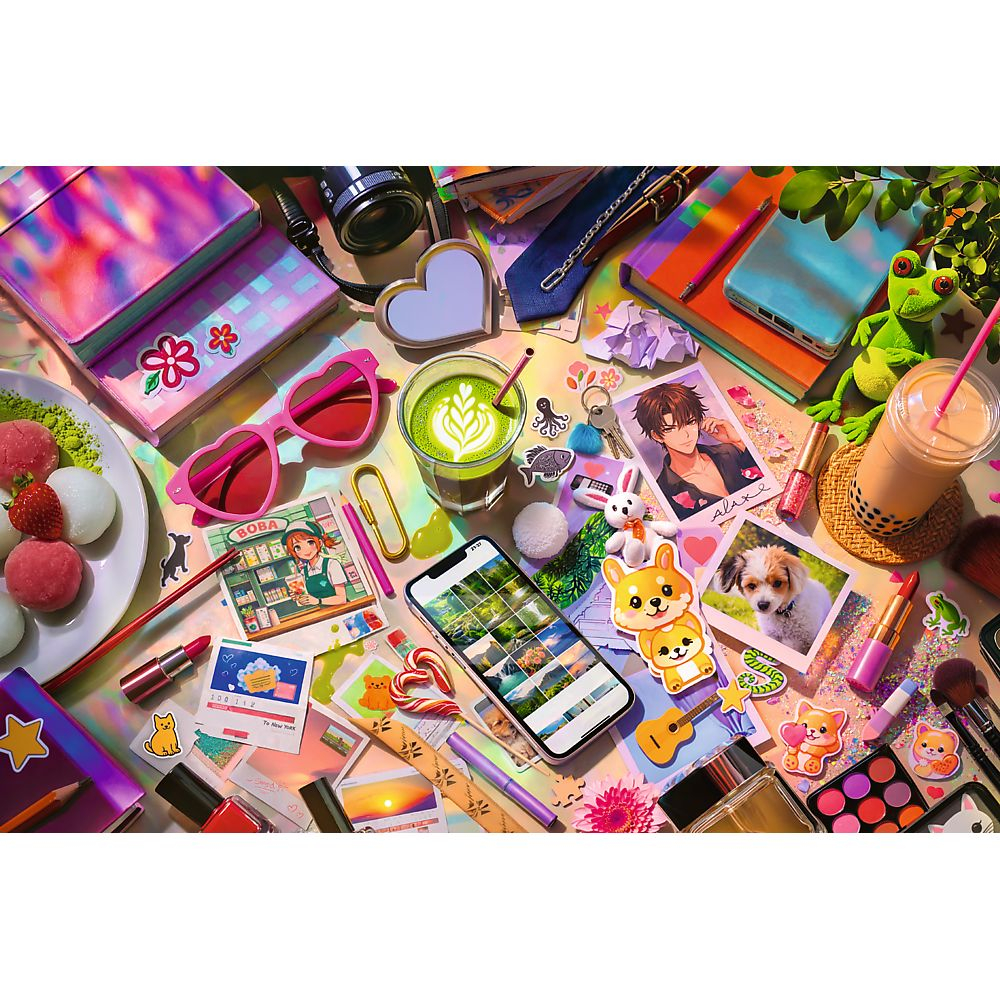 PUZZLE TREFL 600 FLAMINGO MICA MEA LUME [2]