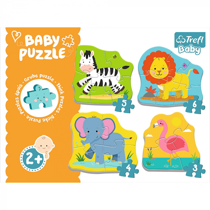 Puzzle Trefl Baby Clasic Animale Safari 8 Piese  [7]
