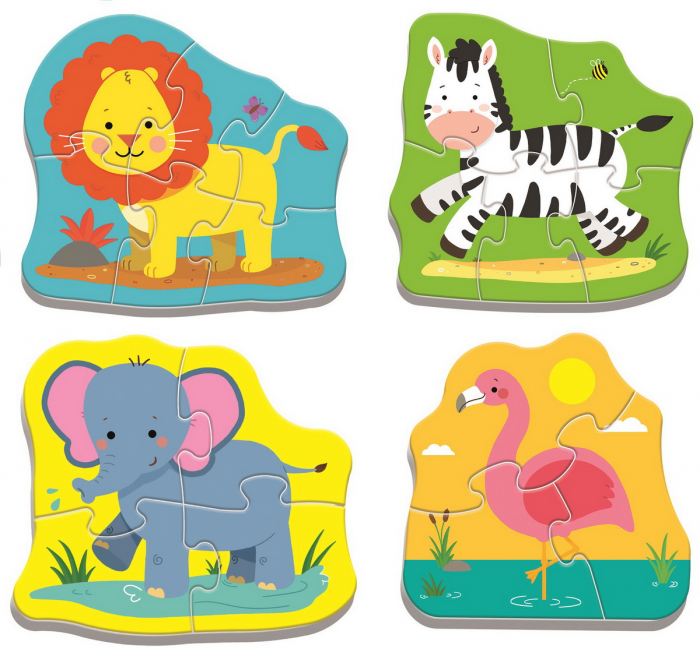 Puzzle Trefl Baby Clasic Animale Safari 8 Piese  [2]
