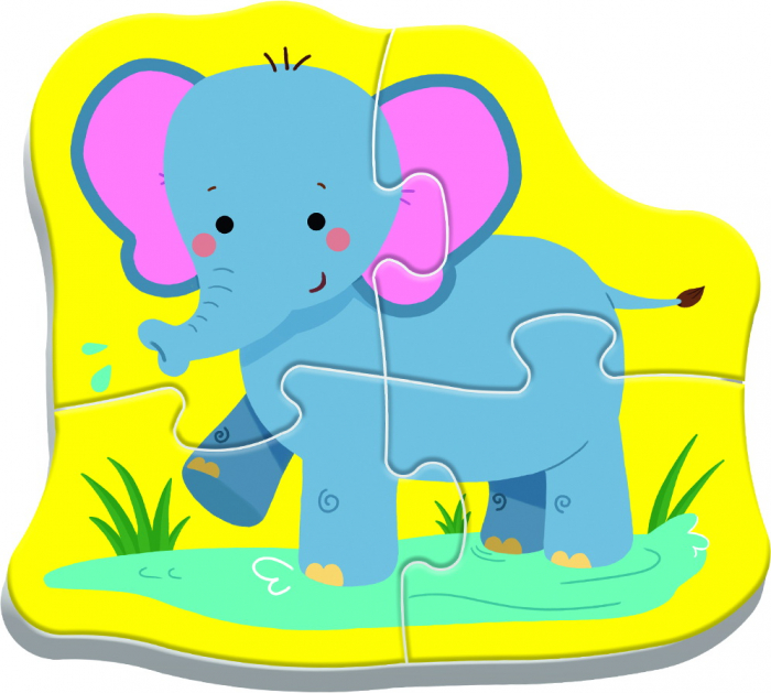Puzzle Trefl Baby Clasic Animale Safari 8 Piese  [5]