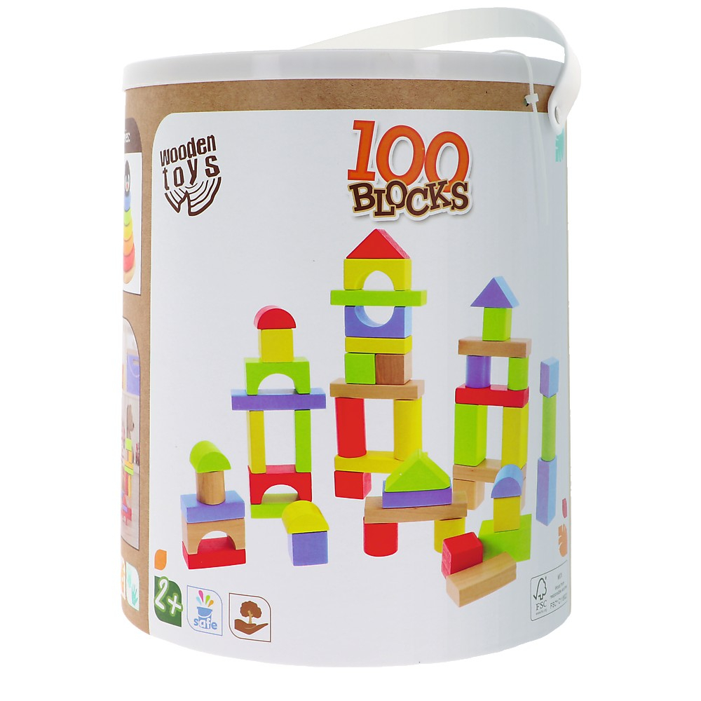 PUZZLE TREFL DIN LEMN 100 BLOCURI [1]