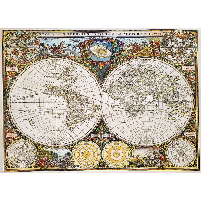 Puzzle Trefl din Lemn 1000 Piese Harta Lumii Antice [2]