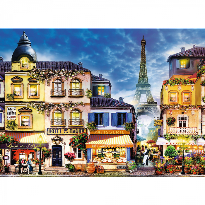 Puzzle Trefl din Lemn 1000 Piese - Stradă Franceză  [2]