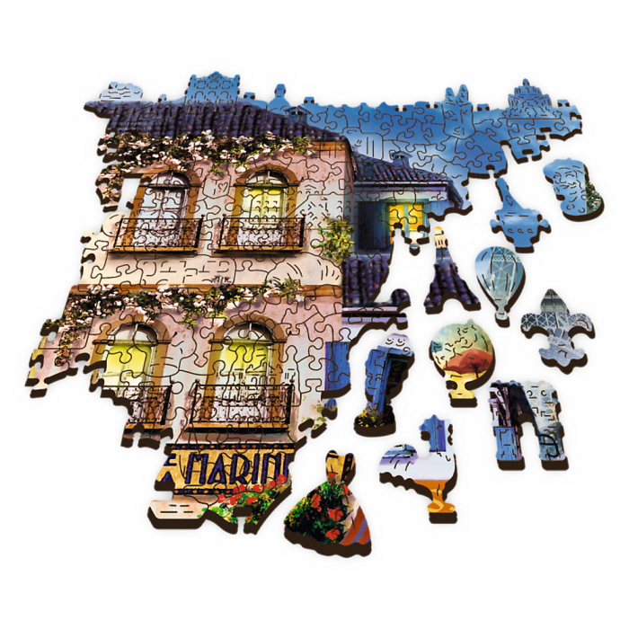 Puzzle Trefl din Lemn 1000 Piese - Stradă Franceză  [3]