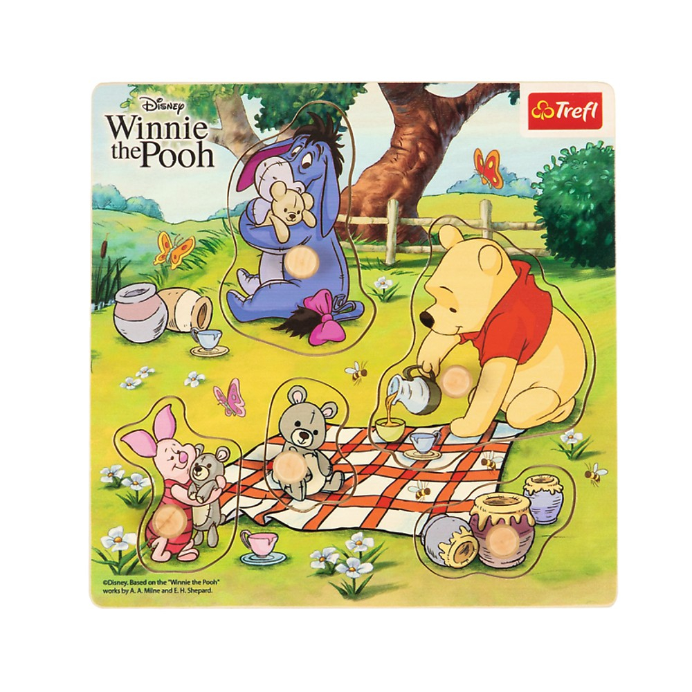 PUZZLE TREFL DIN LEMN 5 PIESE WINNIE THE POOH [1]