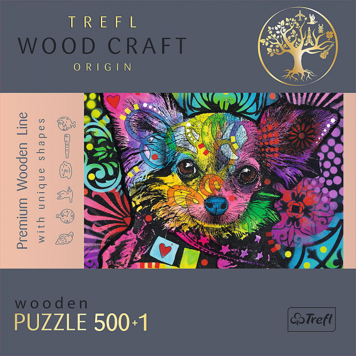 Puzzle Trefl din Lemn 500+1 Piese - Cățelușii Drăgălași [5]