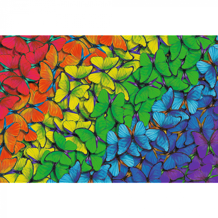 Puzzle Trefl din Lemn 500+1 Piese - Fluturașii Colorați [2]