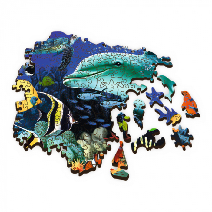 Puzzle Trefl din Lemn 500+1 Piese Viața Marină  [3]