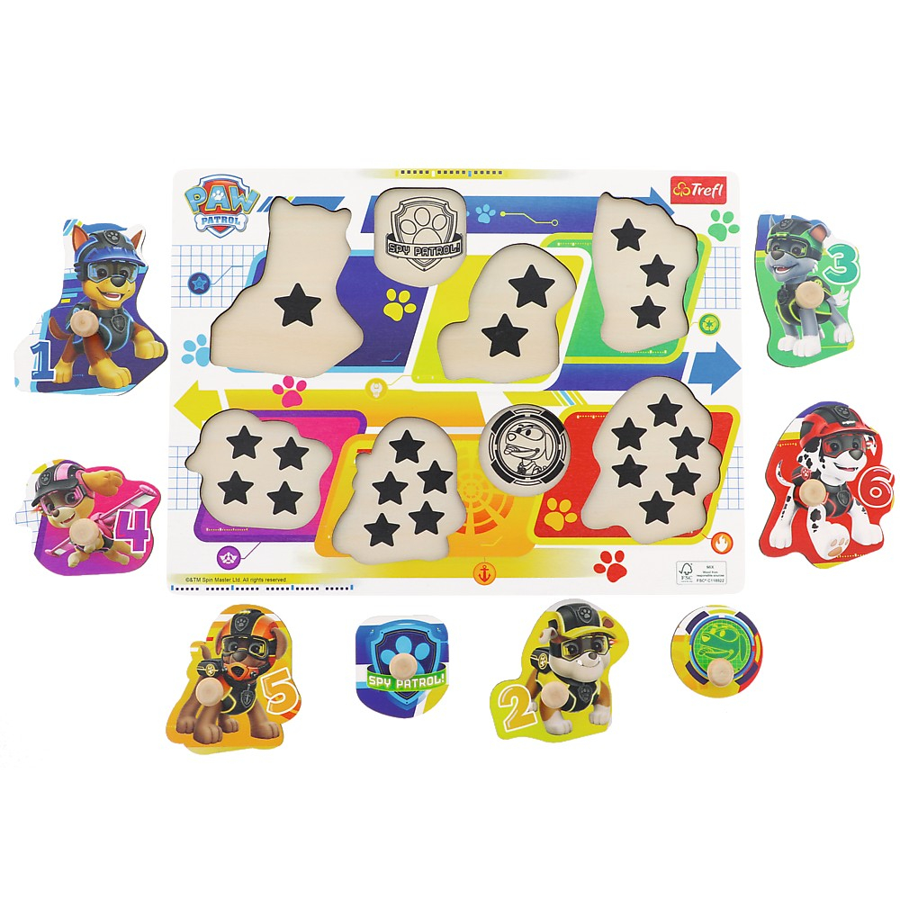 PUZZLE TREFL DIN LEMN 8 PIESE PATRULA CATELUSILOR [2]