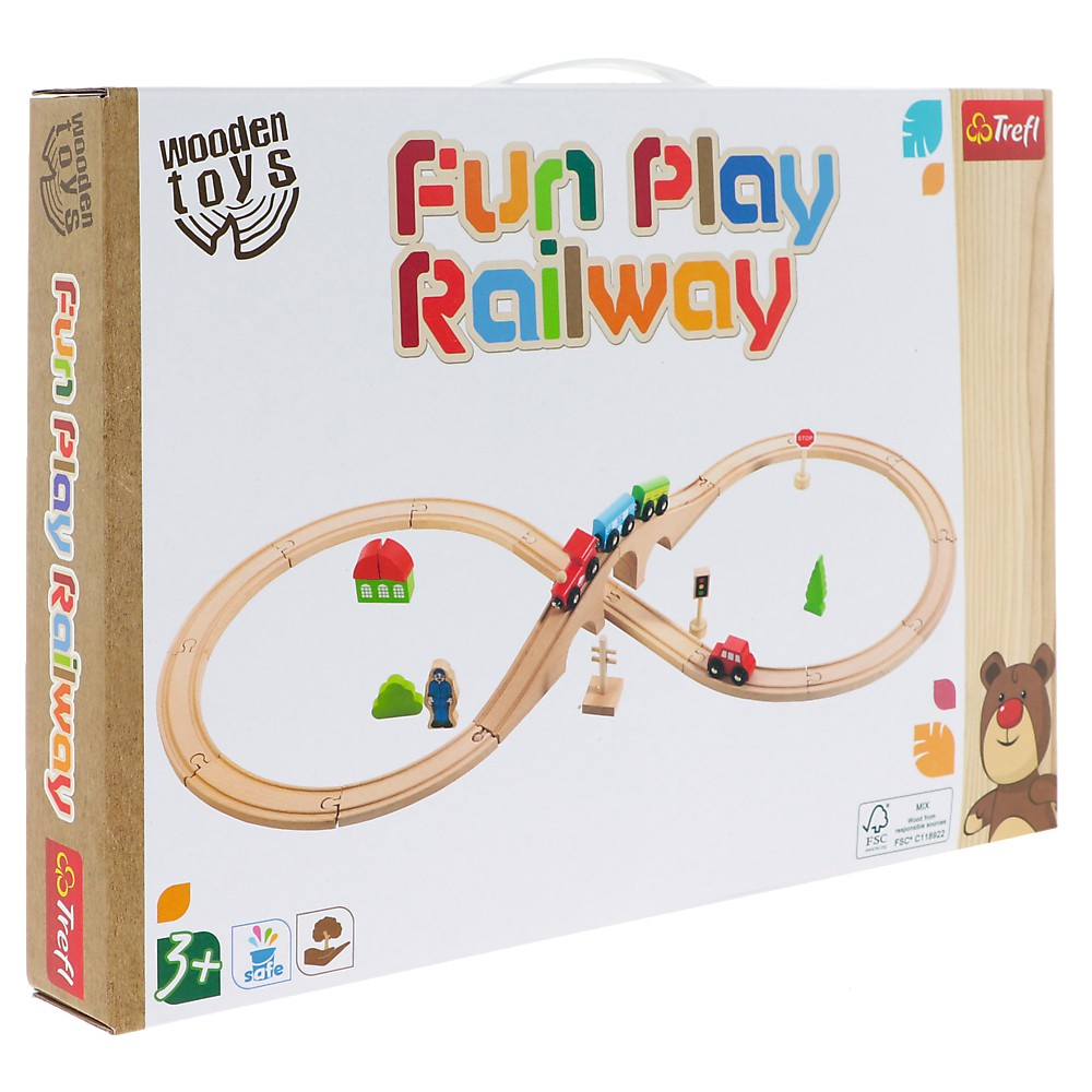 PUZZLE TREFL DIN LEMN SINA DE TREN AMUZANTA [1]