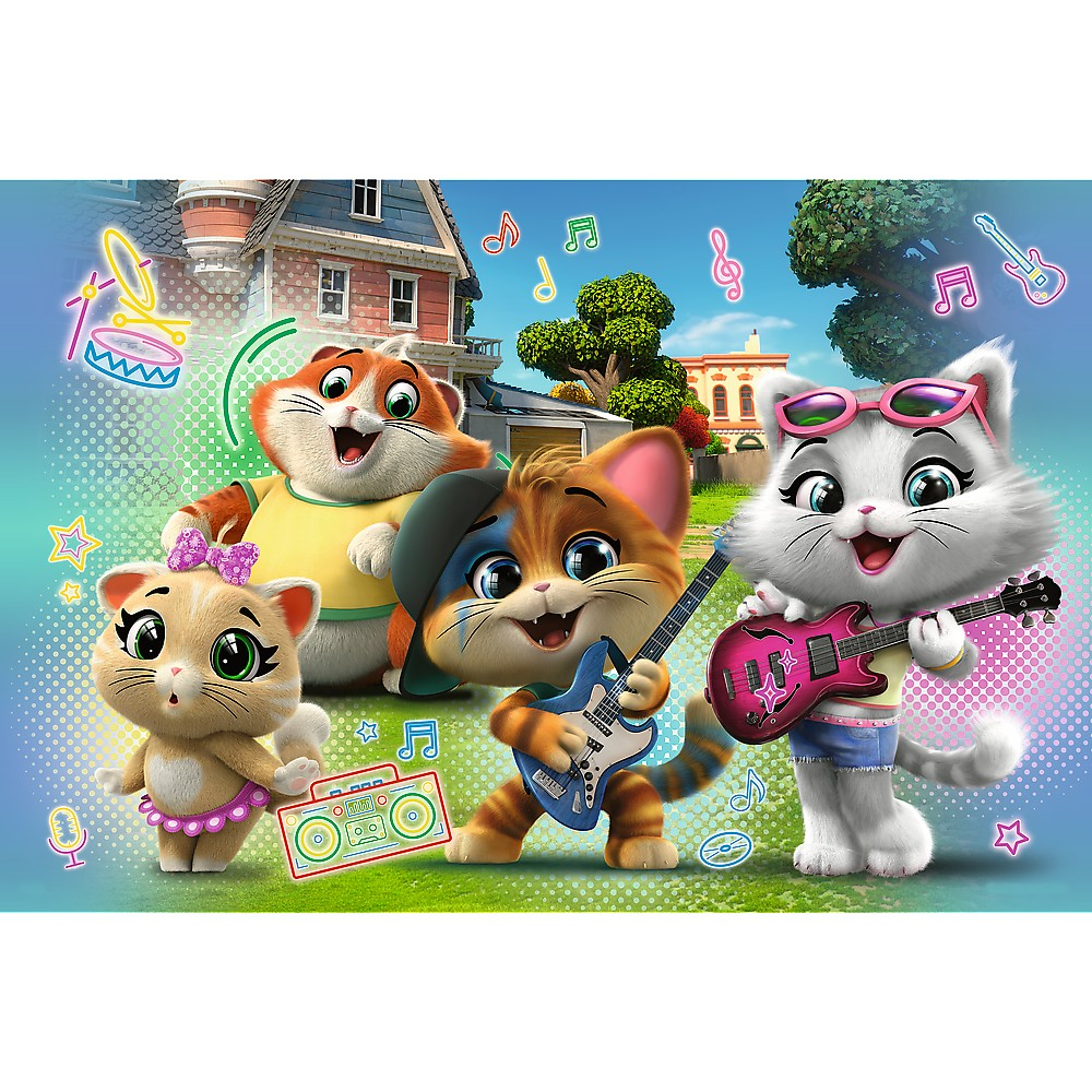 Puzzle Trefl Primo 24 Super Maxi 44 Pisici Trupa Pisicilor [2]