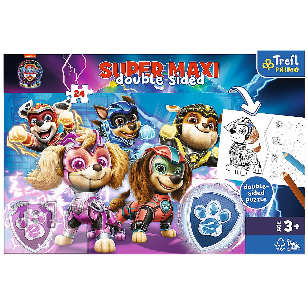 Puzzle Trefl Primo 24 Super Maxi - Patrula Cățelușilor: Echipa în Acțiune [4]