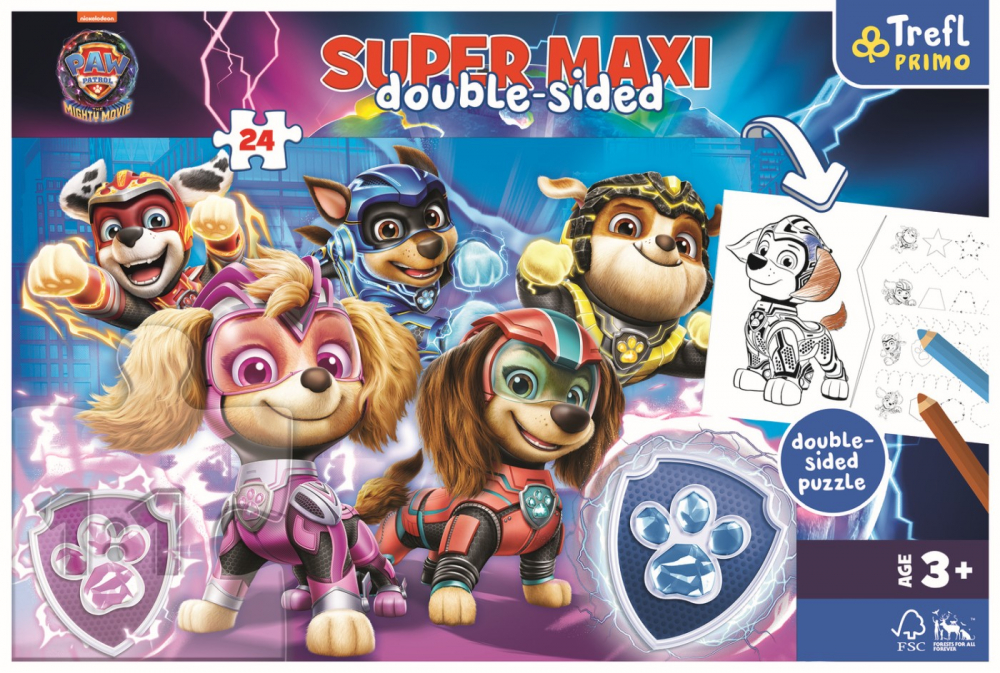 Puzzle Trefl Primo 24 Super Maxi - Patrula Cățelușilor: Echipa în Acțiune [8]