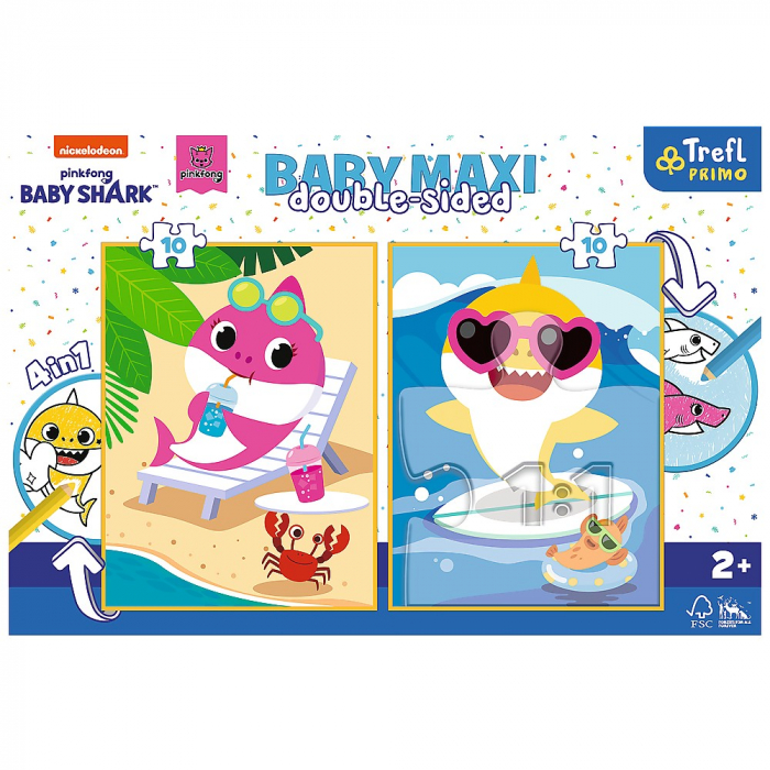 Puzzle Trefl Primo Baby Maxi 2x10 Baby Shark  [6]