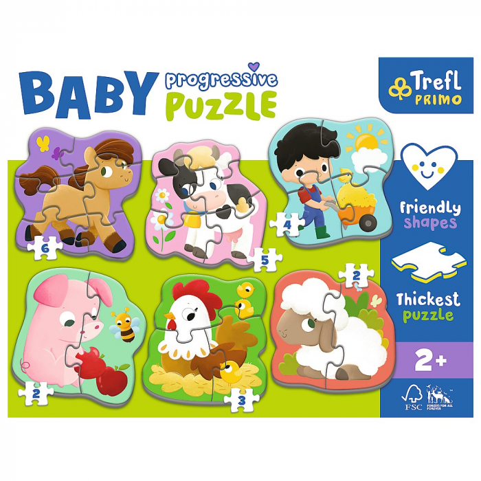 Puzzle Trefl Primo Baby Progressive Ferma  [2]