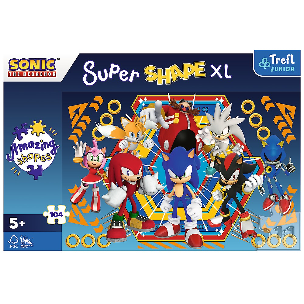 Puzzle Trefl Primo Super Shape XXL 104, Sonic [3]