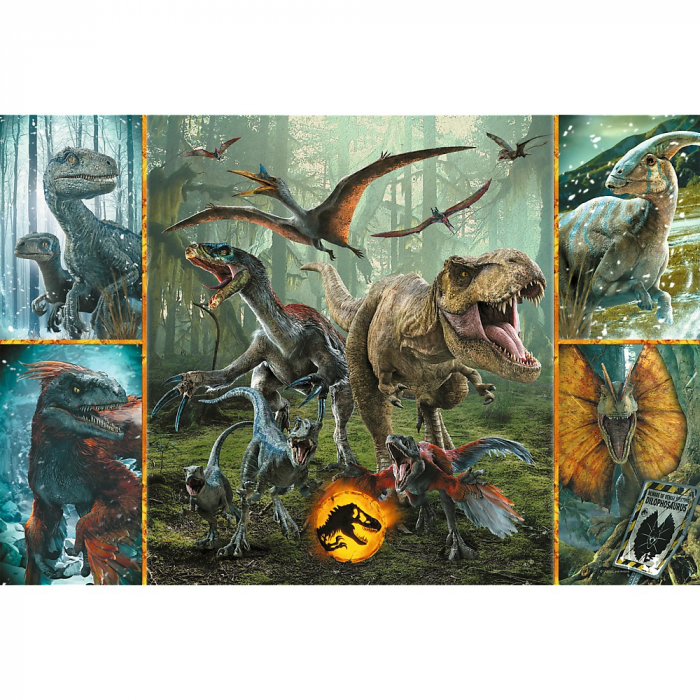 Puzzle Trefl Primo Super Shape XXL 160 Jurassic World Dinozauri Neobișnuiți [2]