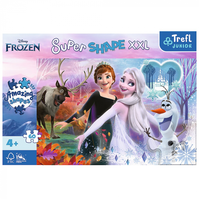 Puzzle Trefl Primo Super Shape XXL 60 Disney Frozen Surorile Dansatoare [3]