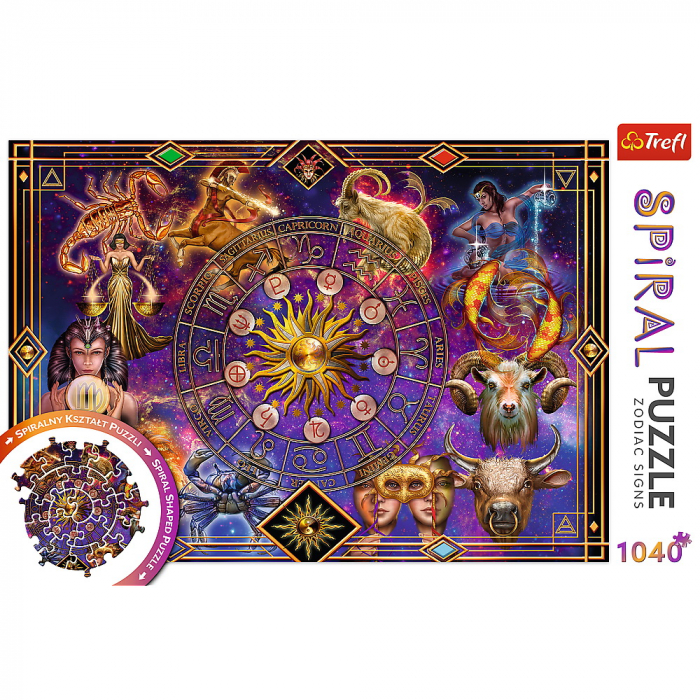 Puzzle Trefl Spiral 1040 Piese Semne Zodiacale  [3]