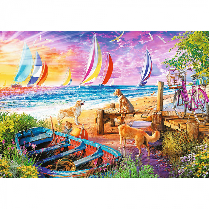 Puzzle Trefl UFT 1000 Bărcile pe Mare  [2]