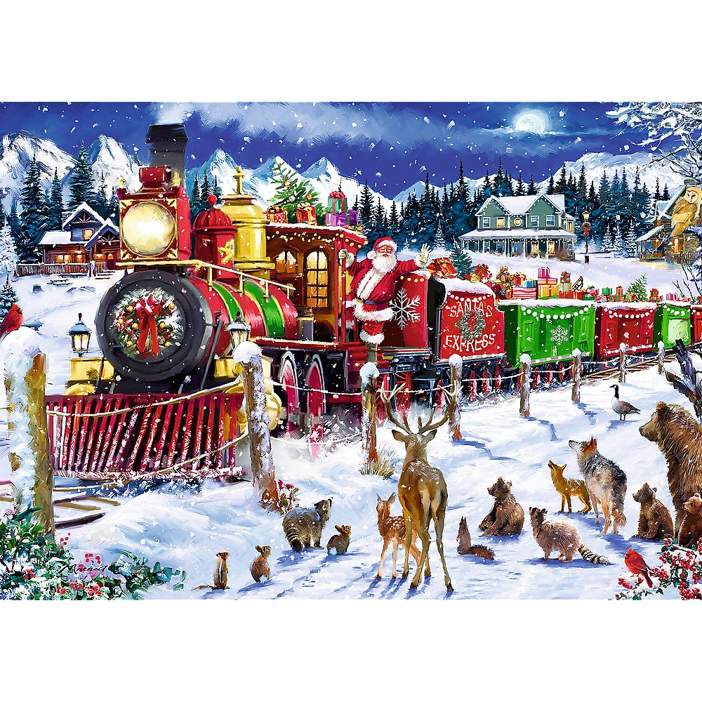 PUZZLE TREFL UFT 1000 EXPRESSUL LUI MOS CRACIUN [2]