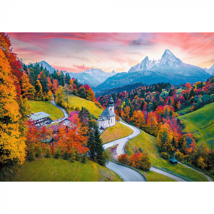 Puzzle Trefl UFT 1000 Peisaj Idilic Alpi  [2]