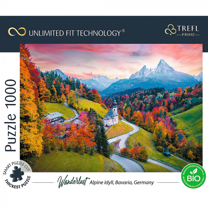 Puzzle Trefl UFT 1000 Peisaj Idilic Alpi  [3]