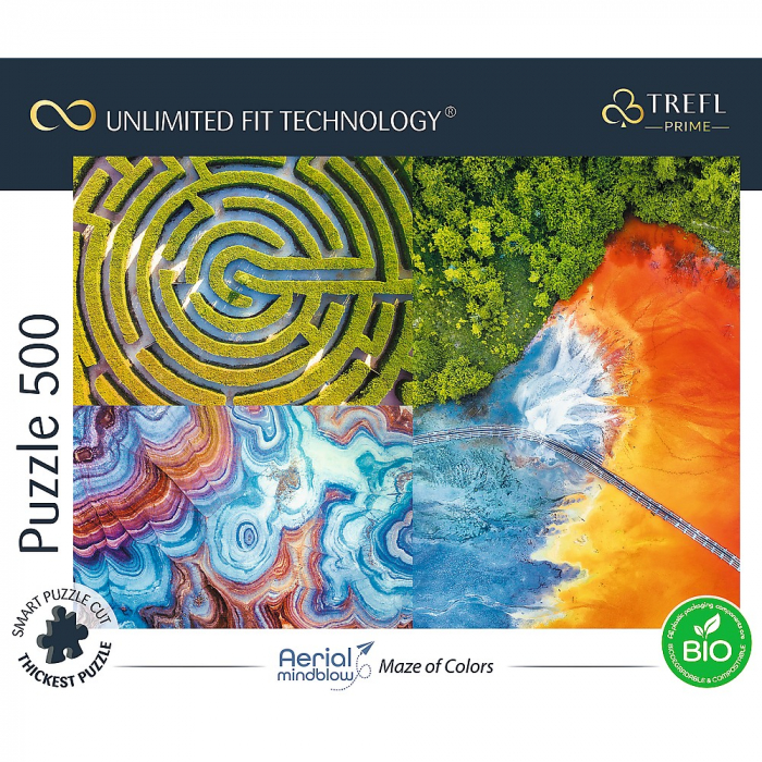 Puzzle Trefl UFT 500 Labirinturi de Culori  [3]