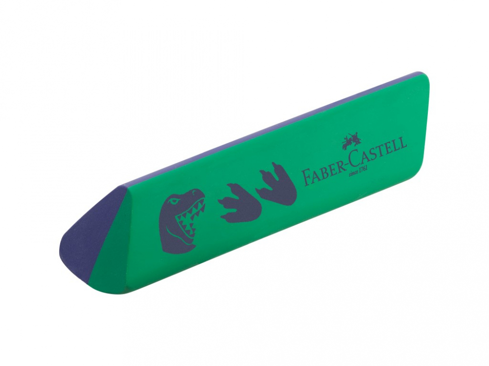 Radiera Faber-Castell Dust Free Dinozauri, fara PVC