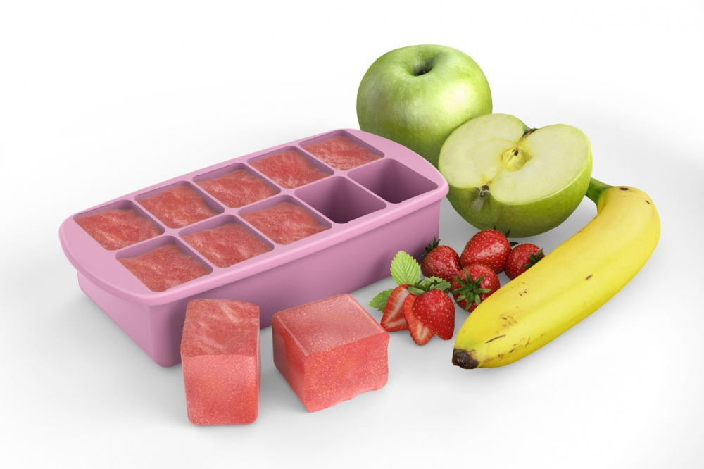 Recipient Refrigerare Hrana Bebe, Melii, Roz 59 Ml X 10 Cub [6]