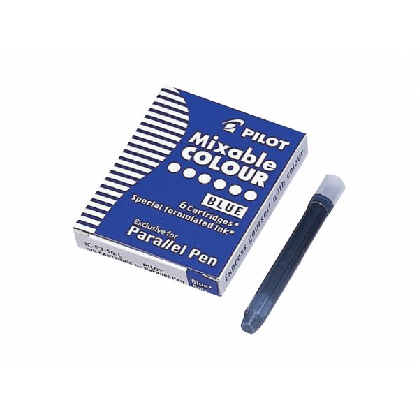 Rezeva cerneala pentru stilou Parallel Pen, 6 bucati set,albastru