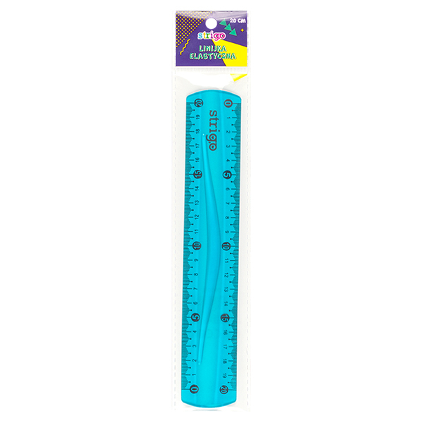 Riglă Strigo Flexibilă 20 cm, Albastru [1]