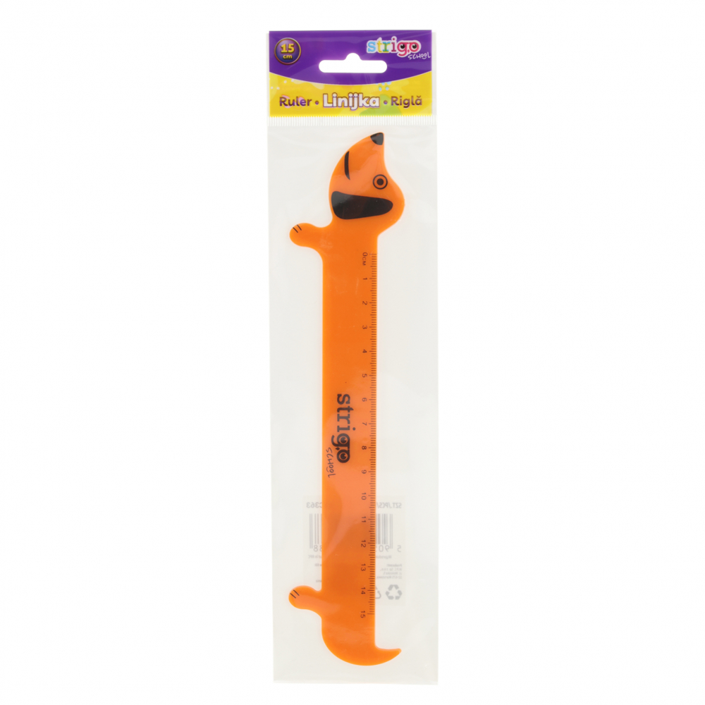 Rigla Strigo din Plastic, Catel, 15 cm