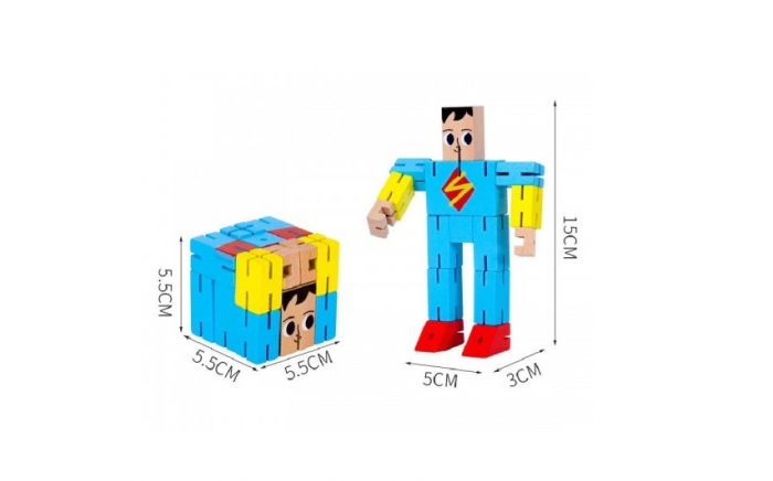 Robot puzzle din lemn [2]