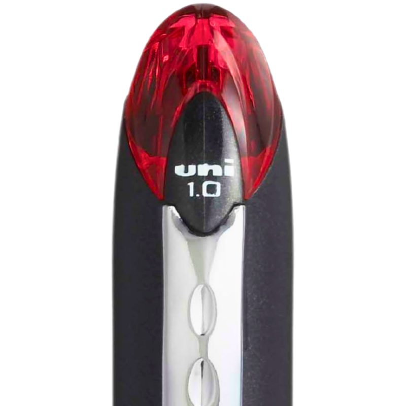 Roller Jetstream Uni-ball SX-210, 1.0mm, cu capac, corp negru,scris rosu [2]
