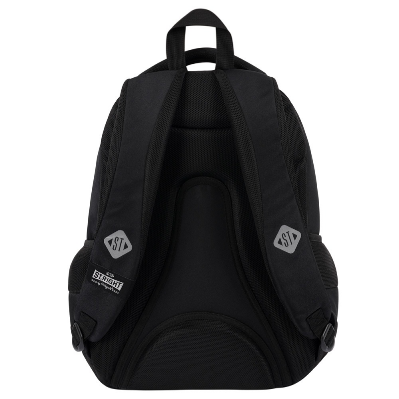 Rucsac pentru scoala cu 3 compartimente,negru,46x30x20 cm [4]