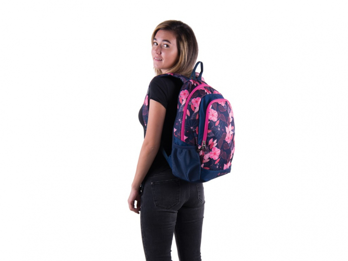 Rucsac ergonomic scoala pentru fete Cots Pink Garden [3]