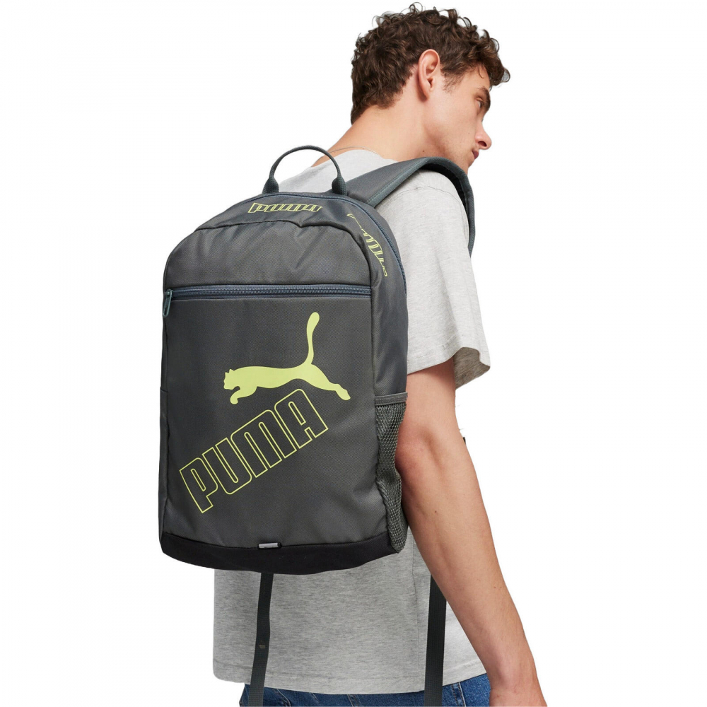 Rucsac Puma Phase II gri pentru scoala,32x15x46 cm [2]