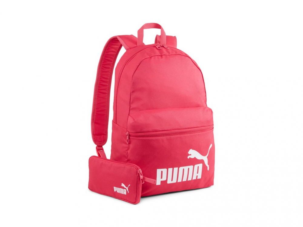 Rucsac Puma Phase + penar roz pentru scoala, 30x14x44 cm [1]
