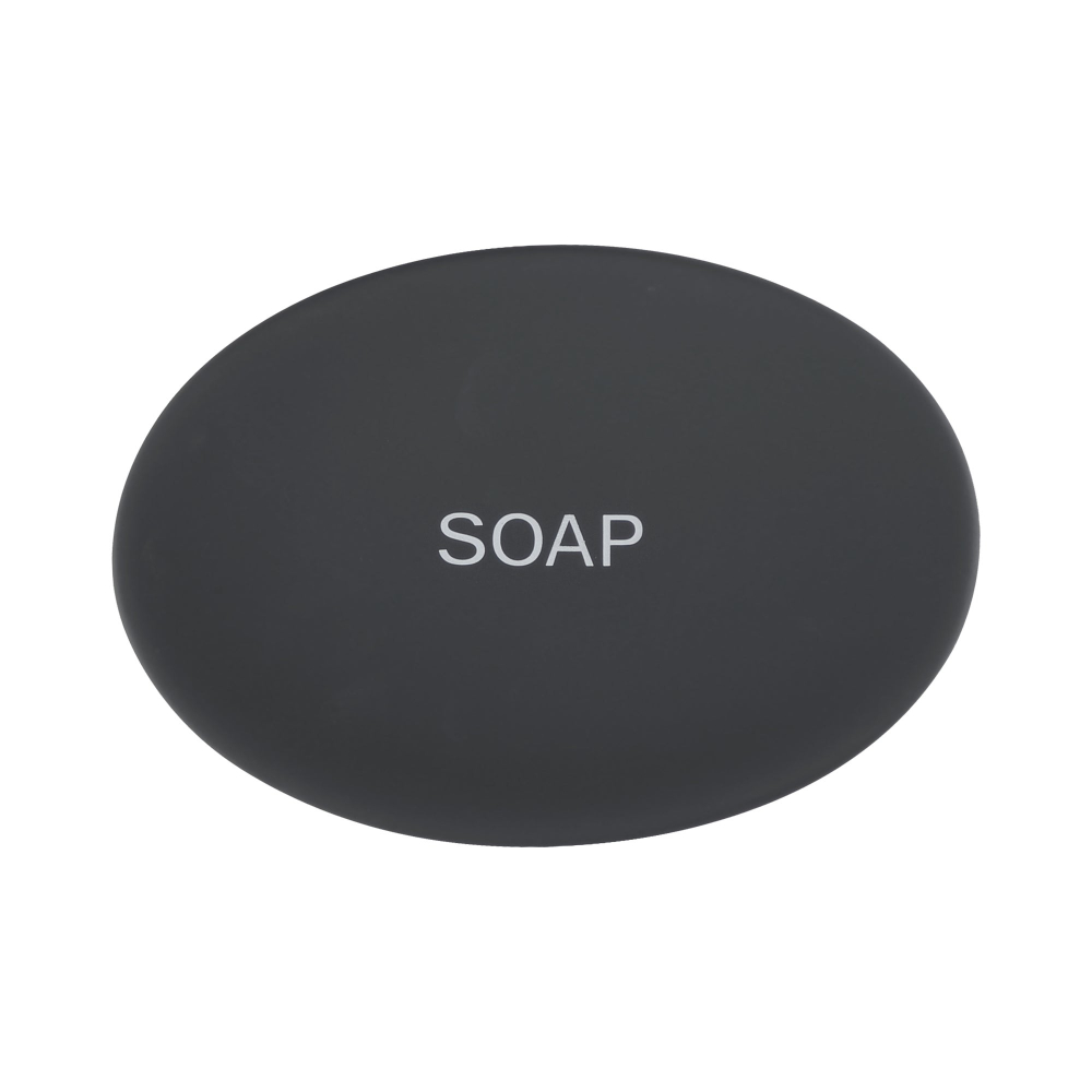 Savoniera pentru sapun din ceramica, negru,13x9x3.5 cm [2]