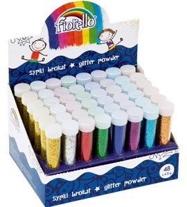 Sclipici pulbere set de 48 buc, 8culorix4.5g