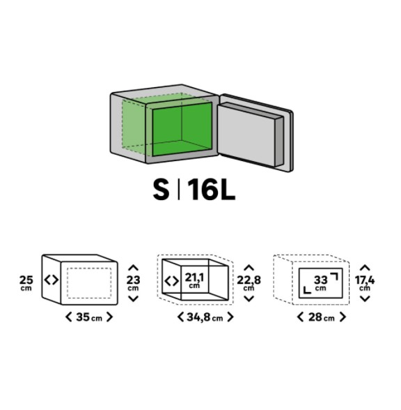 Seif cu cheie 23x35x25 cm [4]
