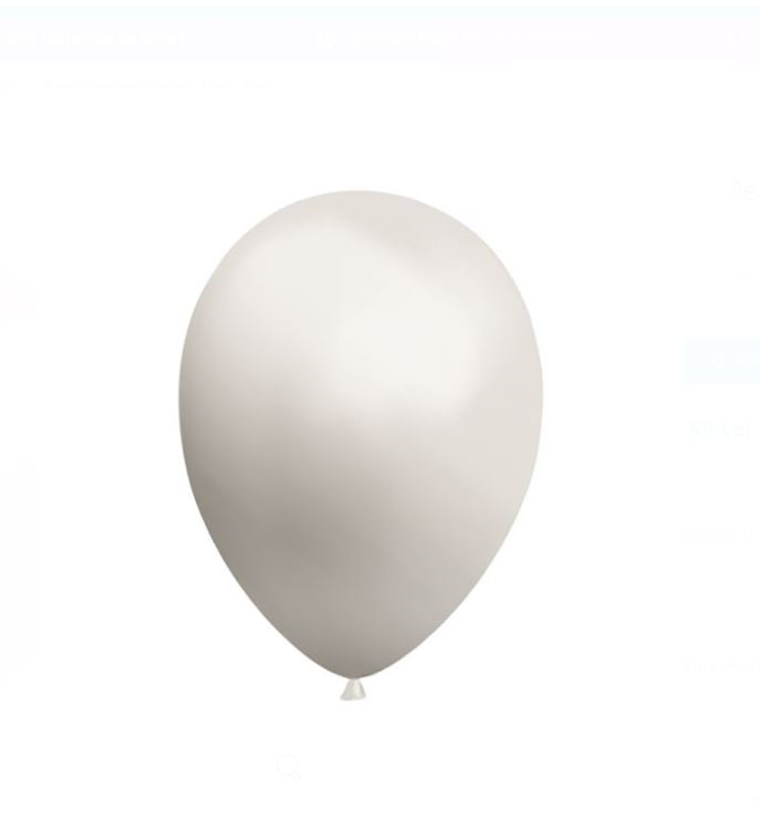 Set 10 baloane pentru Petrecere, Alb - 13 Cm