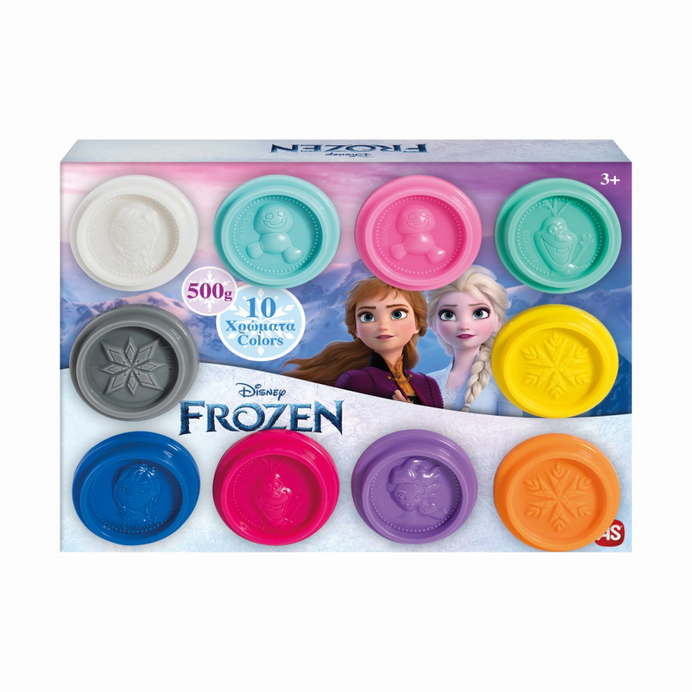 SET 10 BORCANASE DE PLASTILINA FROZEN IN AMBALAJ DE CARTON [4]
