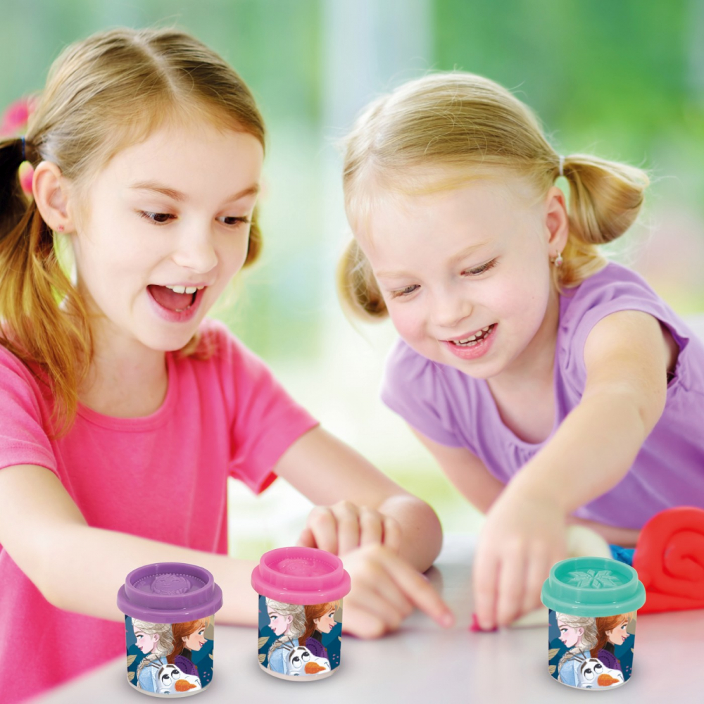 SET 10 BORCANASE DE PLASTILINA FROZEN IN AMBALAJ DE CARTON [3]
