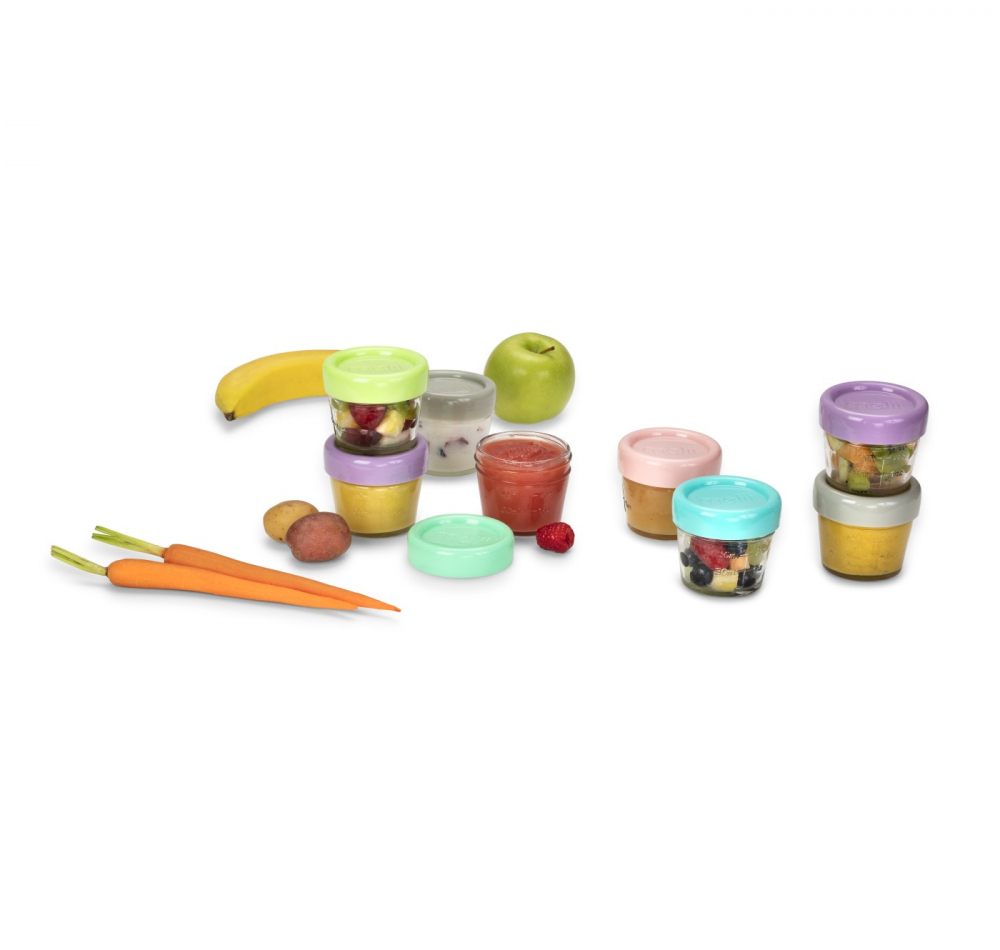 Set 12 Recipient Sticla Pentru Hrana Bebe, Melii, 118 Ml [3]